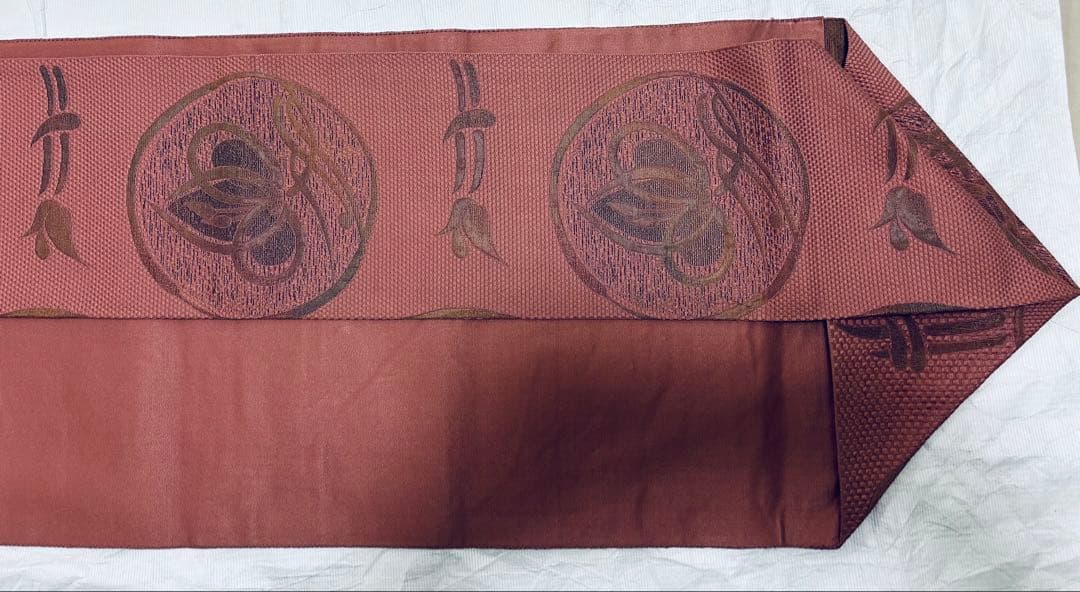 【専用です！もひもひ☆プロフ必読様】 正絹　花柄小紋着物　着物帯帯締め3点セット