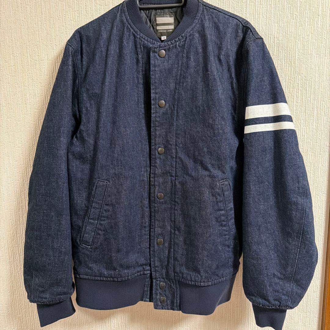 美品　桃太郎ジーンズ　バーシティジャケット　サイズ38