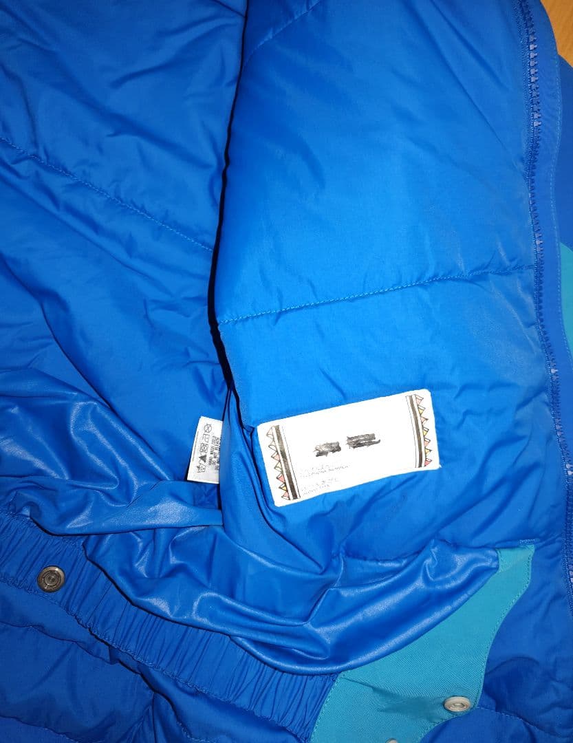 値下げ中　mont-bell 160センチ　スキーウェア上下セット 青/水色