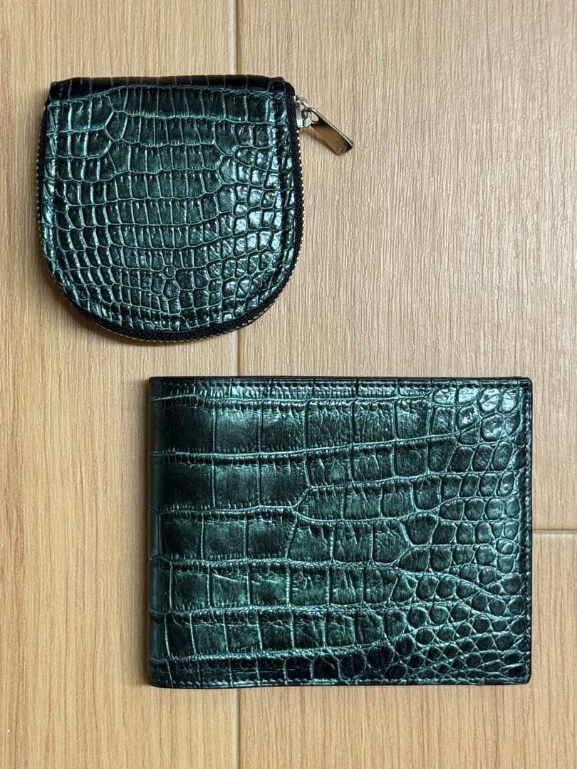 GAUDIE ガウディ クロコダイル 二つ折り財布/ケース セット