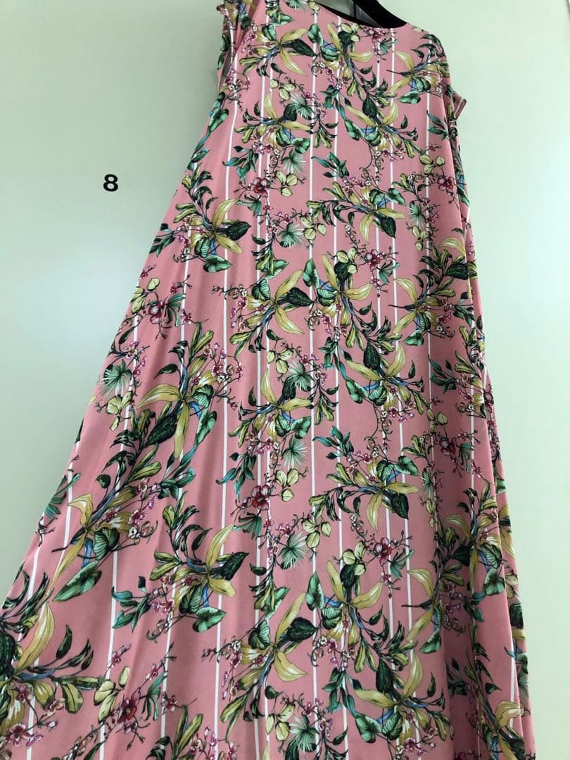 【VETEMENTS】PINK Floral ノースリーブ ワンピース