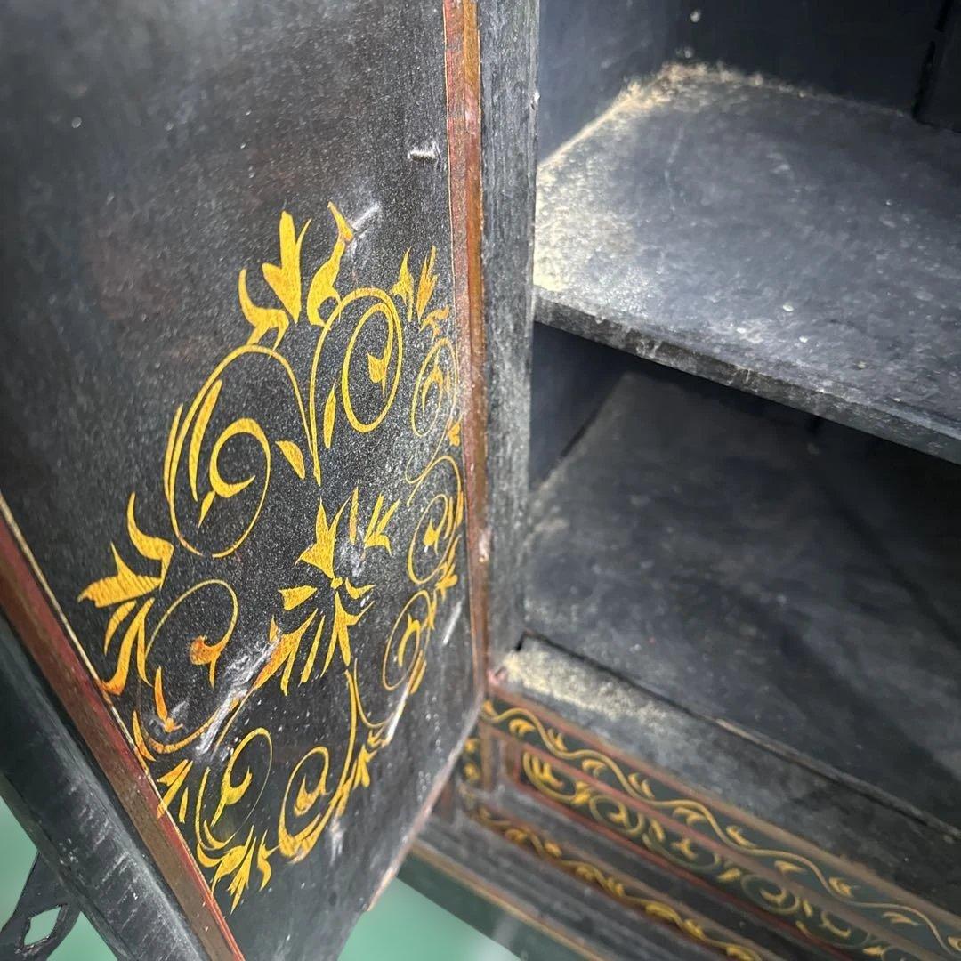 k*u様 ★インド 手描き装飾の木製タンス キャビネット 家具 アンティーク 格