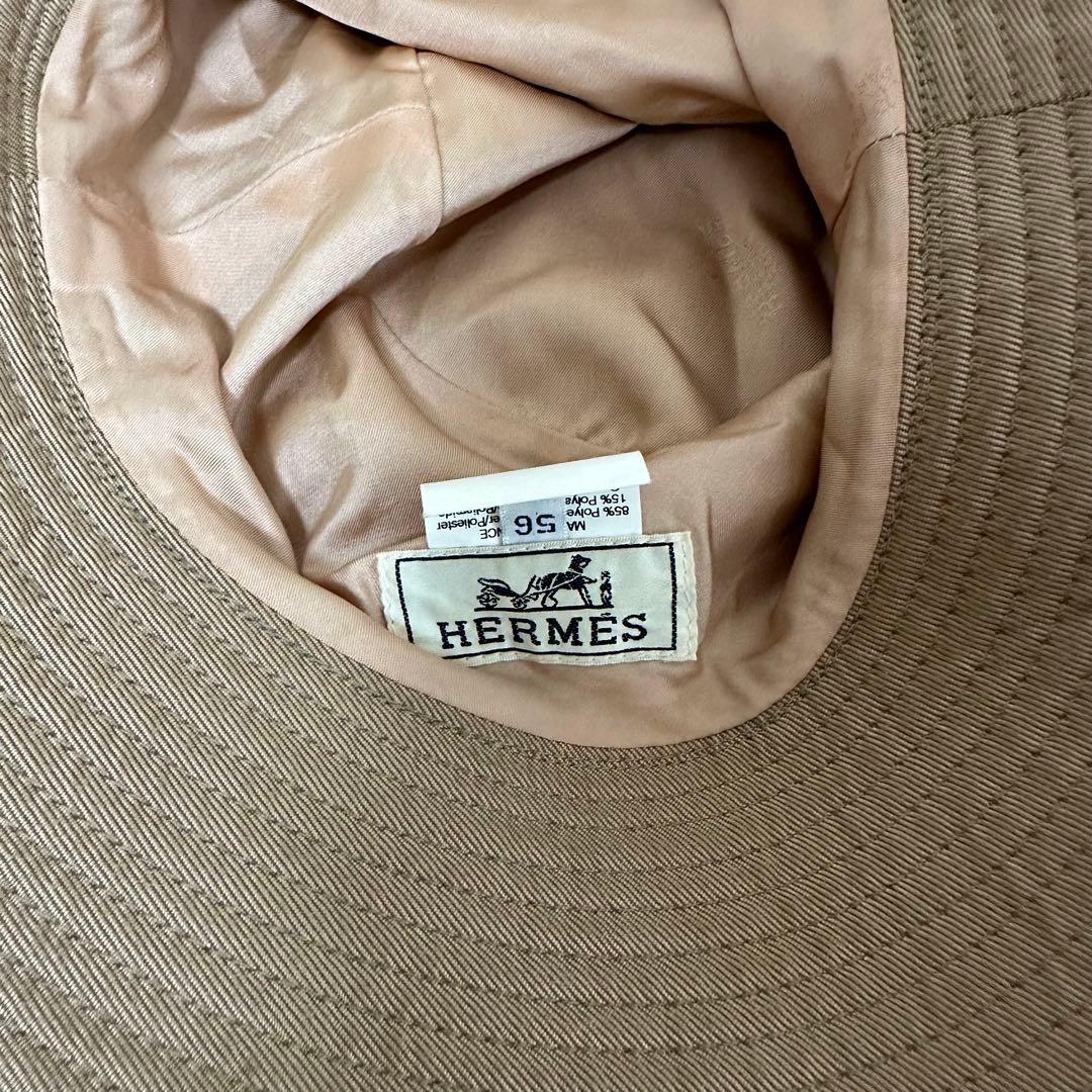 HERMES ベージュ バケットハット