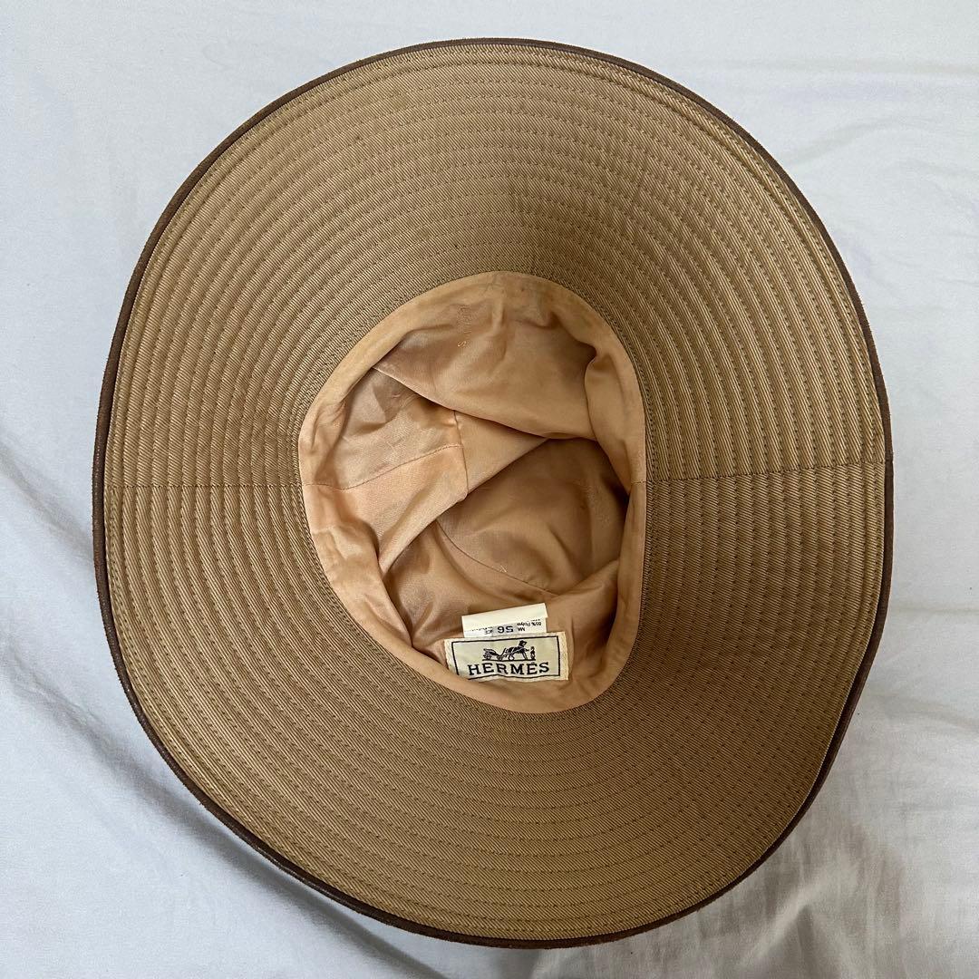 HERMES ベージュ バケットハット