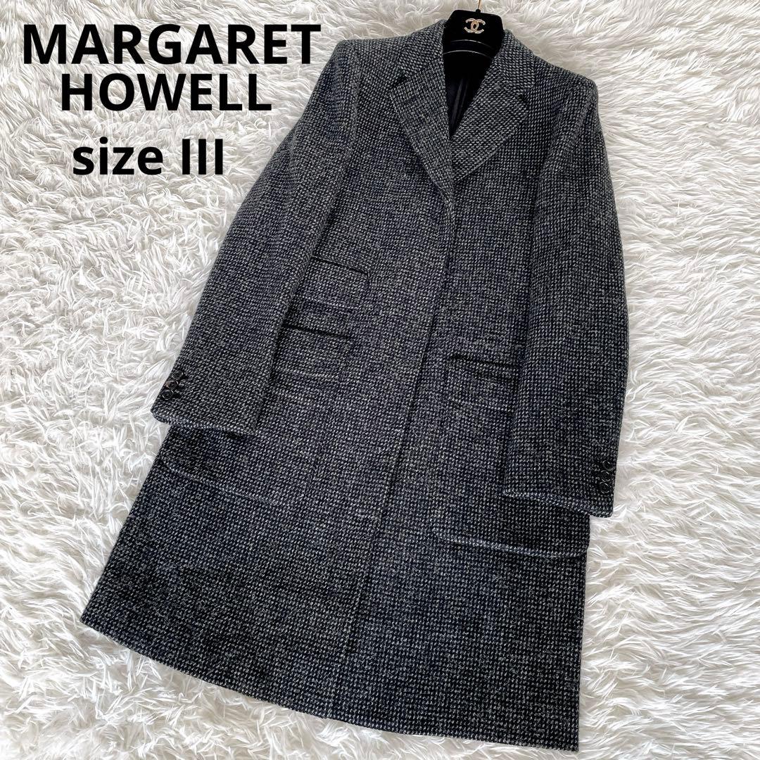 美品✨希少【マーガレットハウエル】ハリスツイード チェスターコート III 3