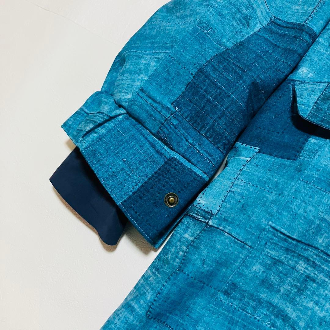 バートン　ゴアテックス　ジャケット　ファー付き　デニム柄　ZENANA JK S