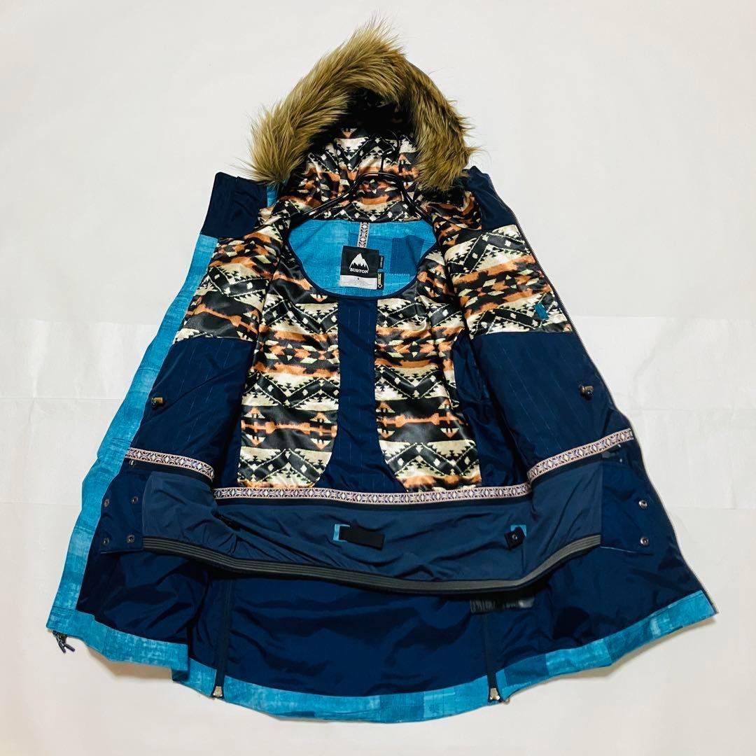 バートン　ゴアテックス　ジャケット　ファー付き　デニム柄　ZENANA JK S