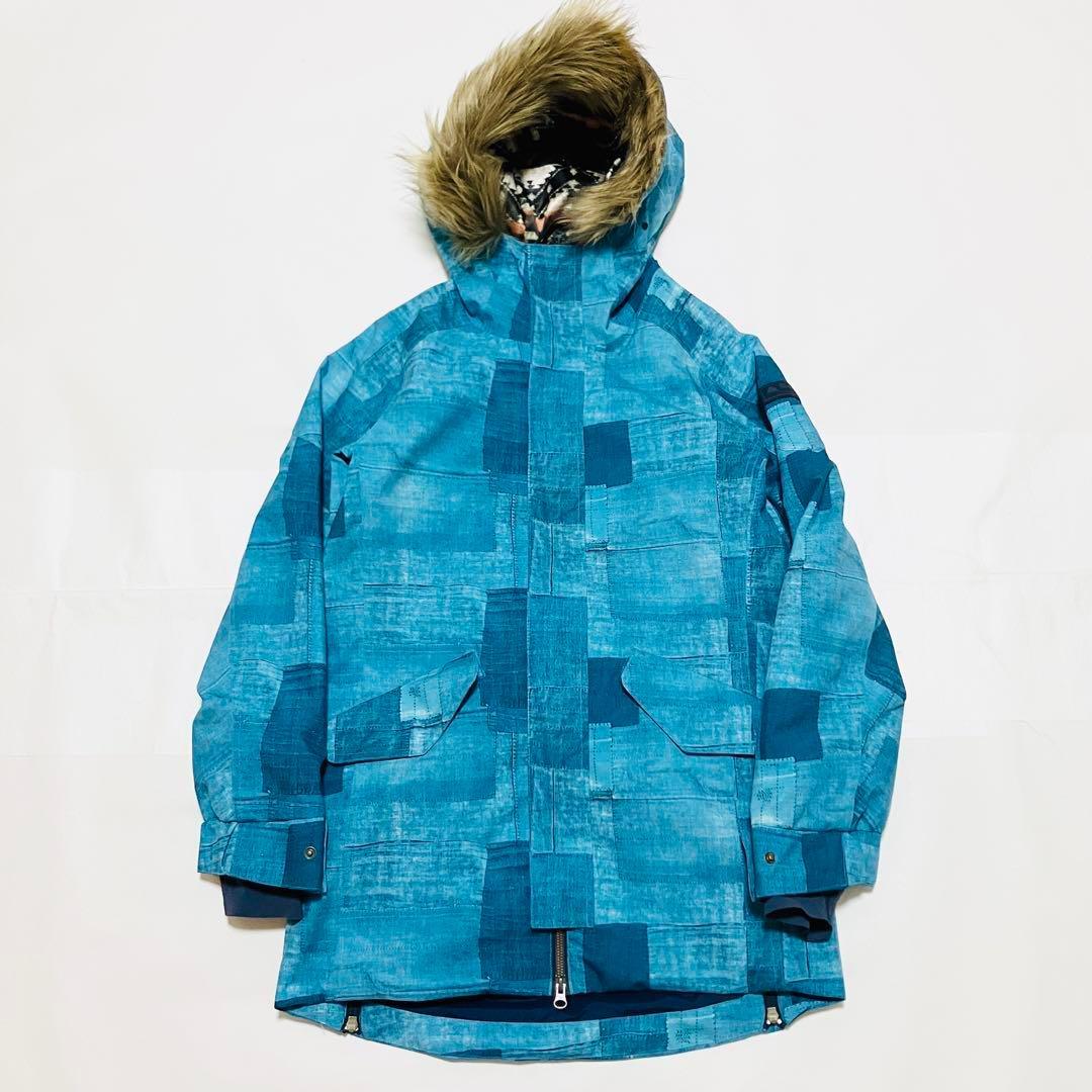 バートン　ゴアテックス　ジャケット　ファー付き　デニム柄　ZENANA JK S