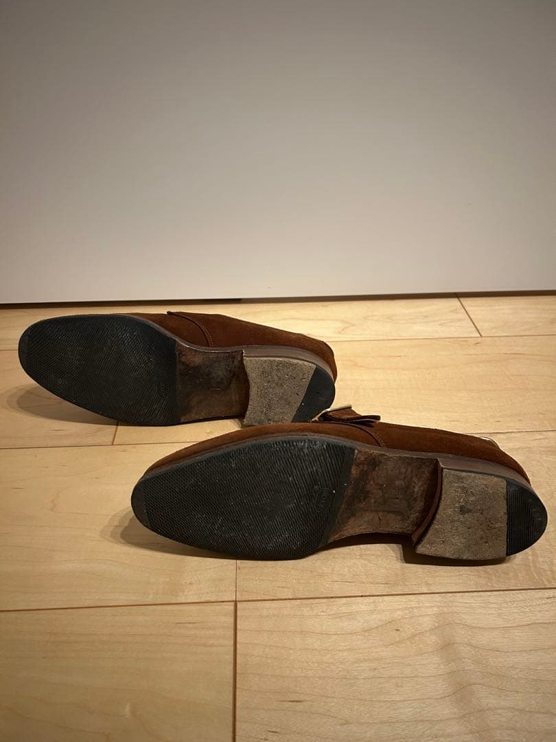 ポールセンスコーン クロケット製　スエード シングルモンク 6