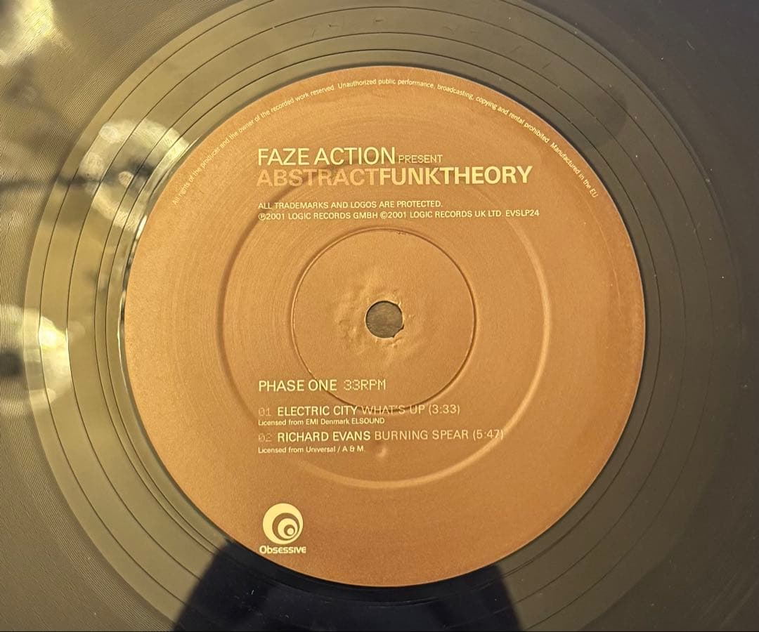 FAZE ACTION ABSTRACTFUNKTHEORY 中古レコード