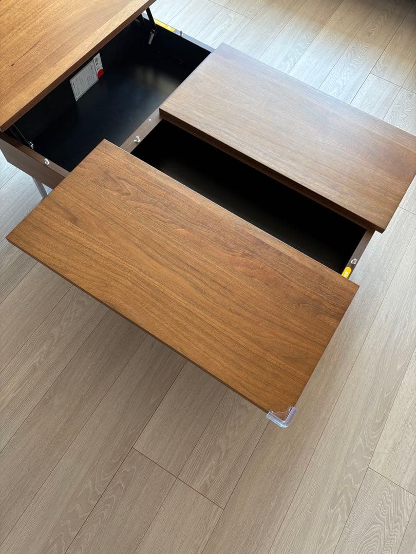 ブラウン木製センターテーブル