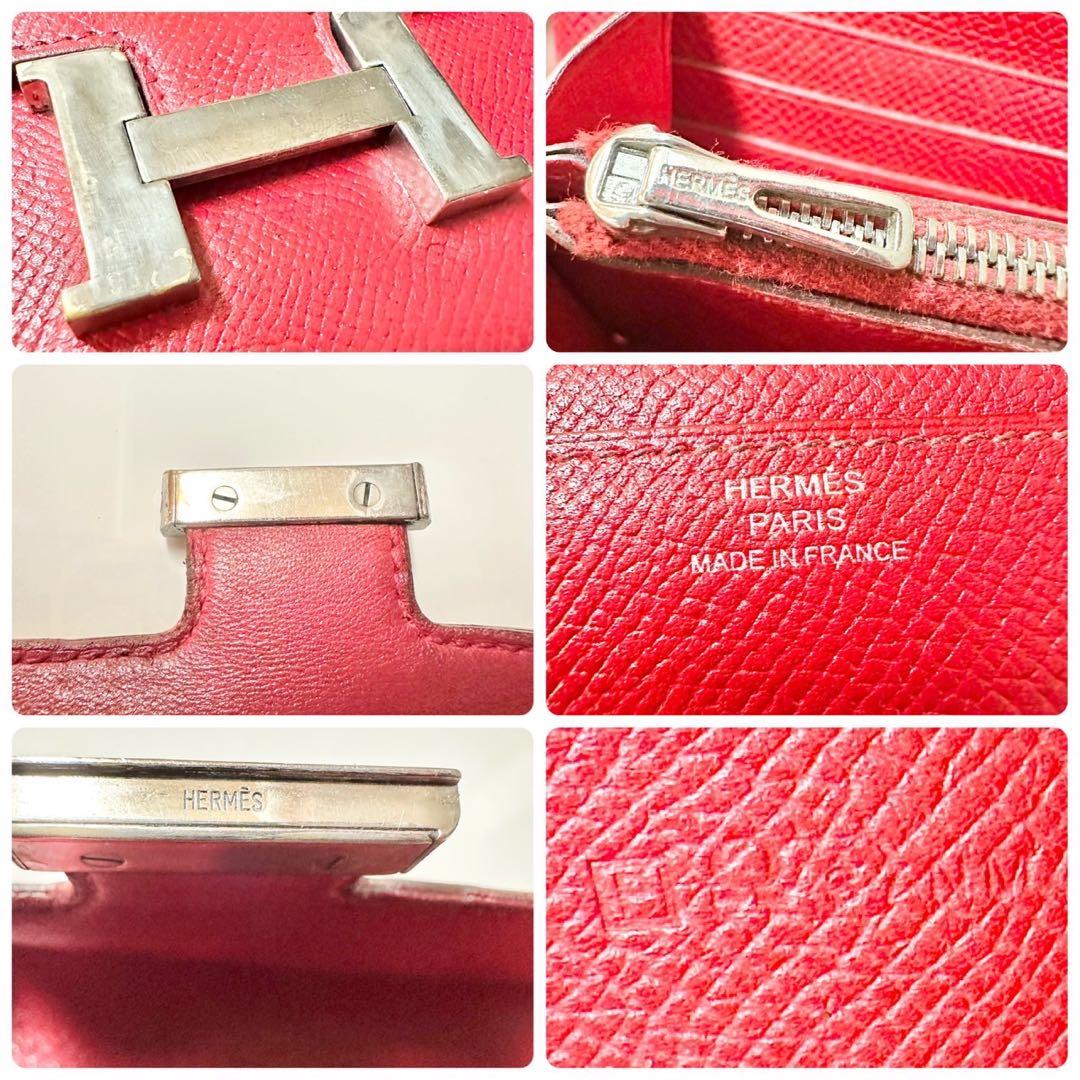 YAMA エルメス コンスタンスロング 長財布 エプソン ◻︎P刻印 赤