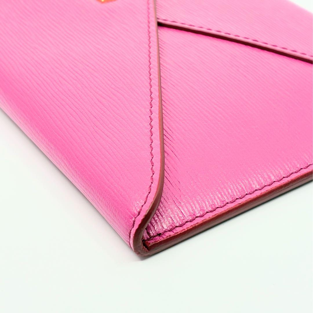 【箱付き】PRADA プラダ レザー ピンク 長財布 A1355A2