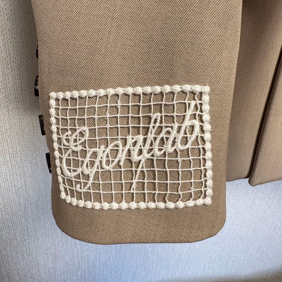 EGONLAB 25SS ベージュフィットダブルジャケット