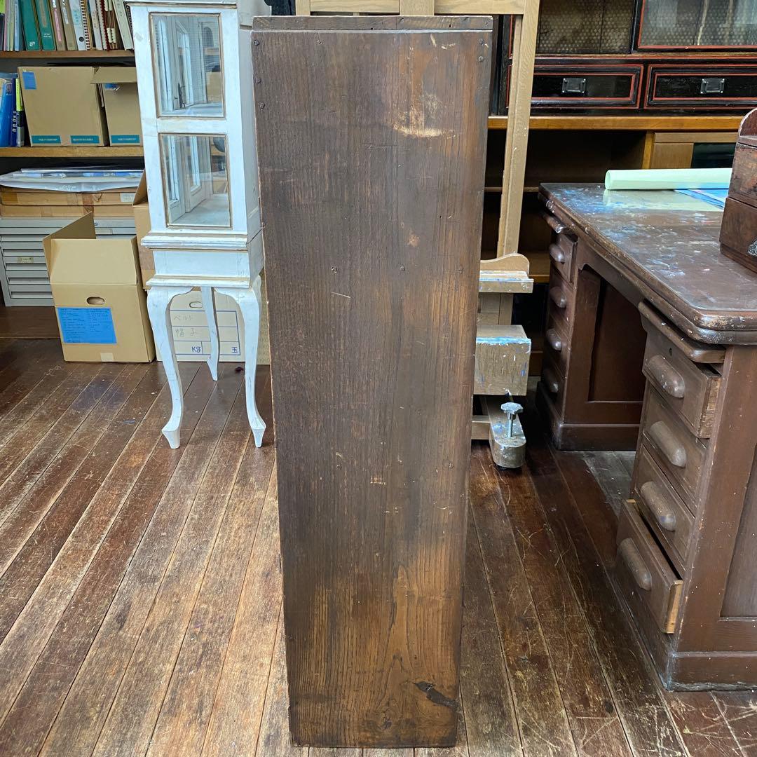 【引取で8600円引き】昭和レトロ 木製キャビネット ガラス扉付き 引き出し付き