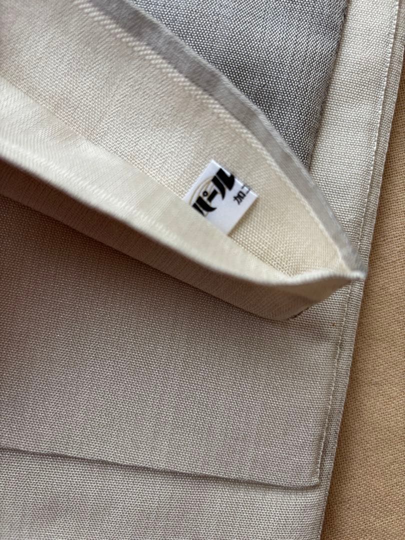 可愛いすずめ絵　織物のアート　紬袋帯　作家物