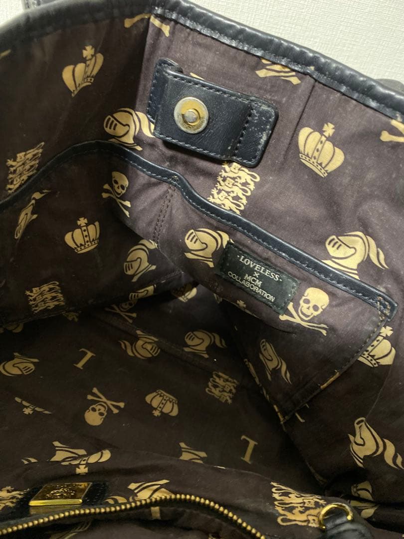 MCM ダルメシアン ポーチ付 A4収納可能トートバッグ