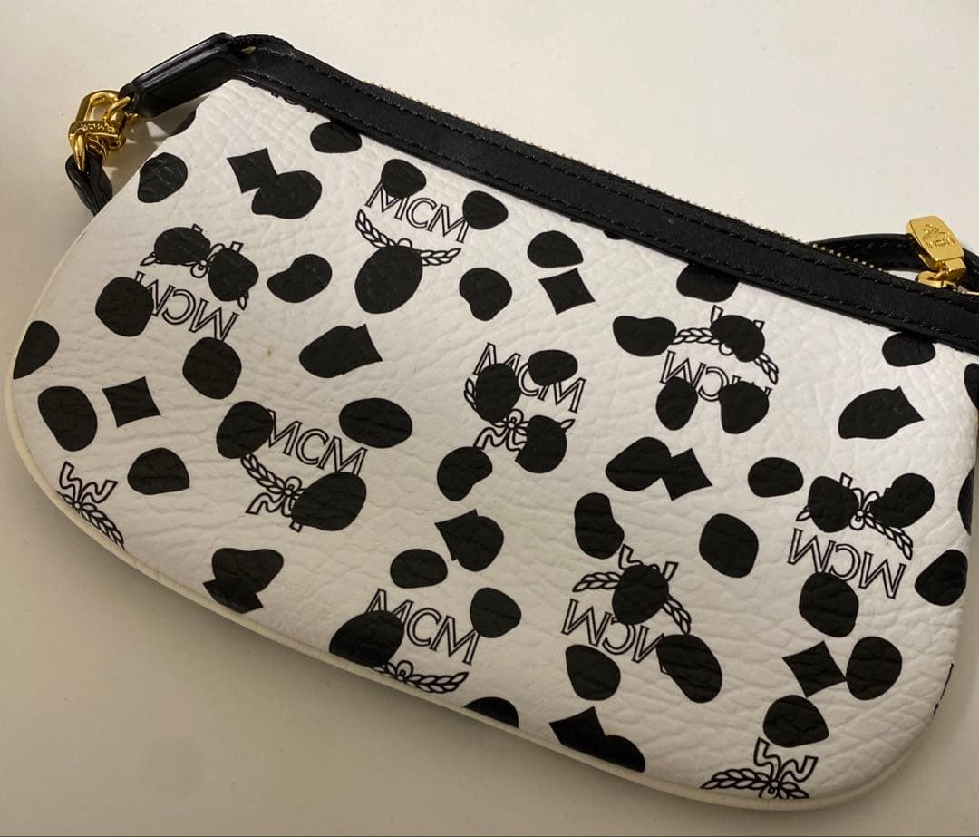 MCM ダルメシアン ポーチ付 A4収納可能トートバッグ