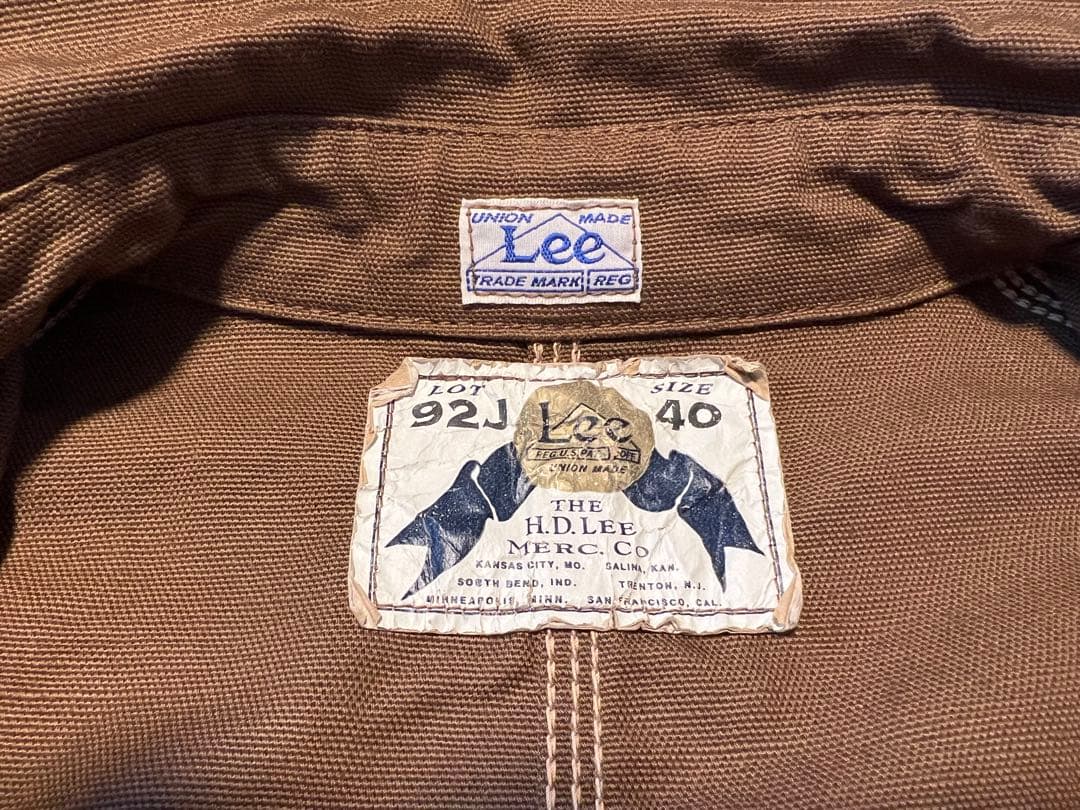 【超美品】Lee(リー) カバーオール 92-J ロコジャケット 復刻モデル