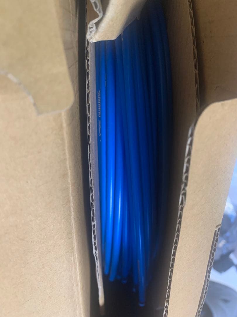 SHIMANO シフト50mブレーキ40mアウターケーブル青