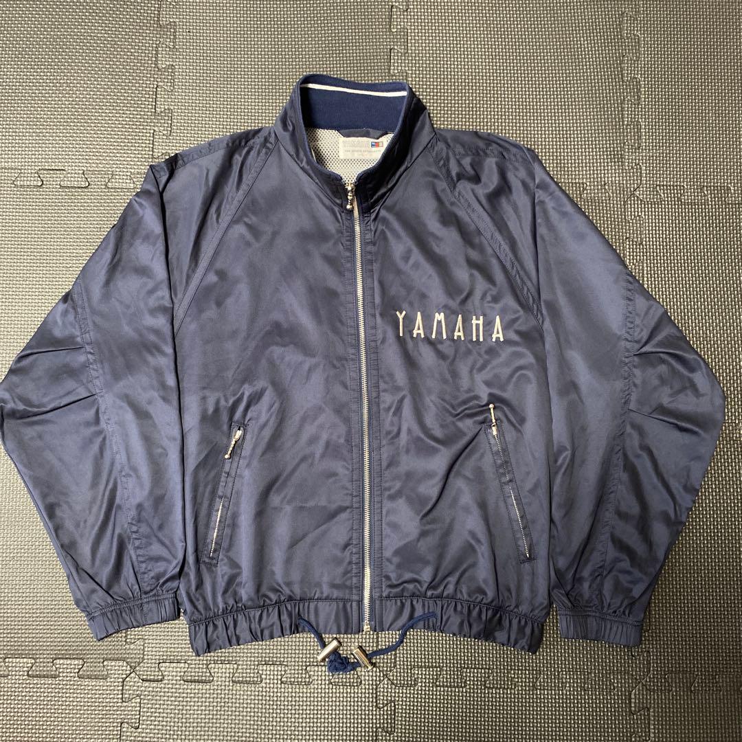 希少　YAMAHA ヤマハ　ナイロンジャケット　90s 当時物　ネイビー　紺色