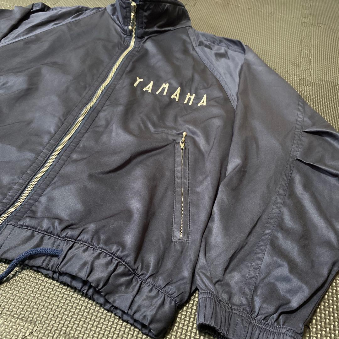 希少　YAMAHA ヤマハ　ナイロンジャケット　90s 当時物　ネイビー　紺色