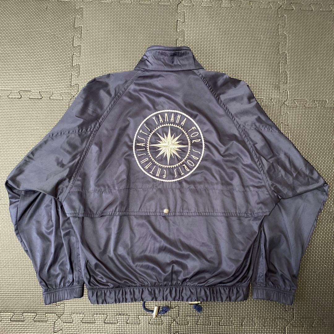 希少　YAMAHA ヤマハ　ナイロンジャケット　90s 当時物　ネイビー　紺色