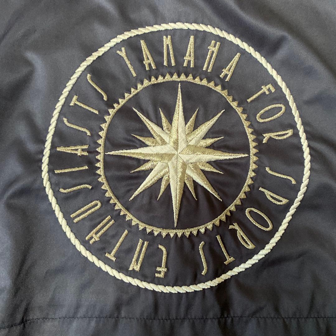 希少　YAMAHA ヤマハ　ナイロンジャケット　90s 当時物　ネイビー　紺色