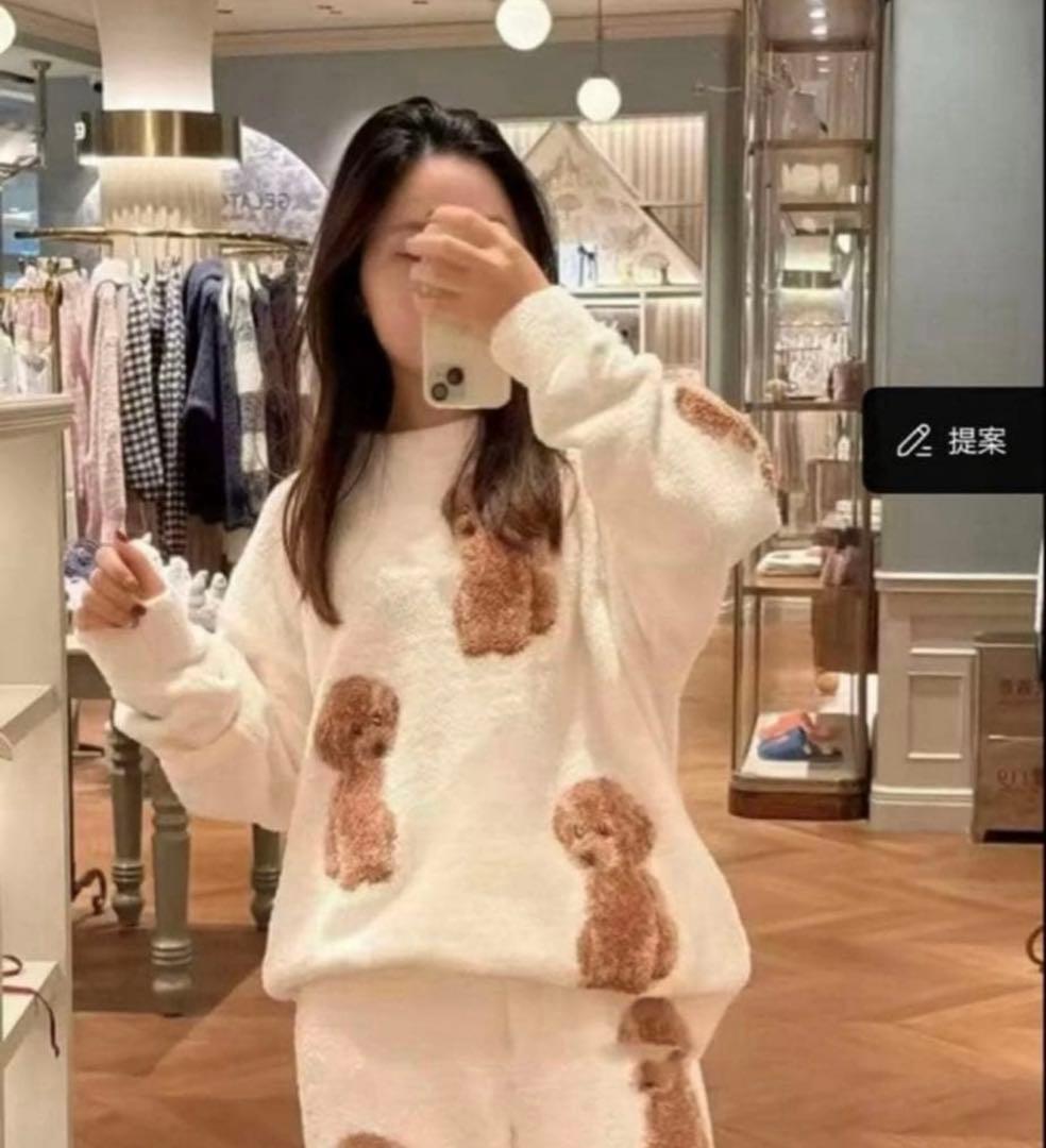 トイプードル　ルームウェアセット　ジェラピケ好きな方など！