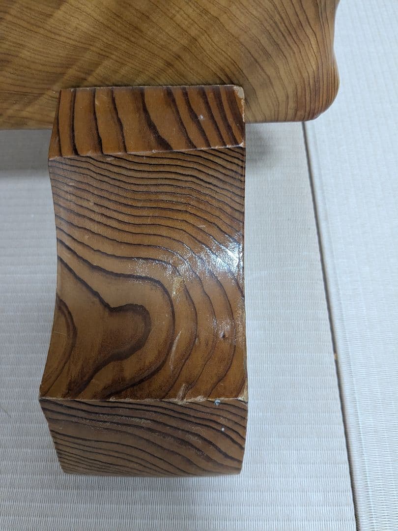 自然な木目 102cm 置物 1枚板