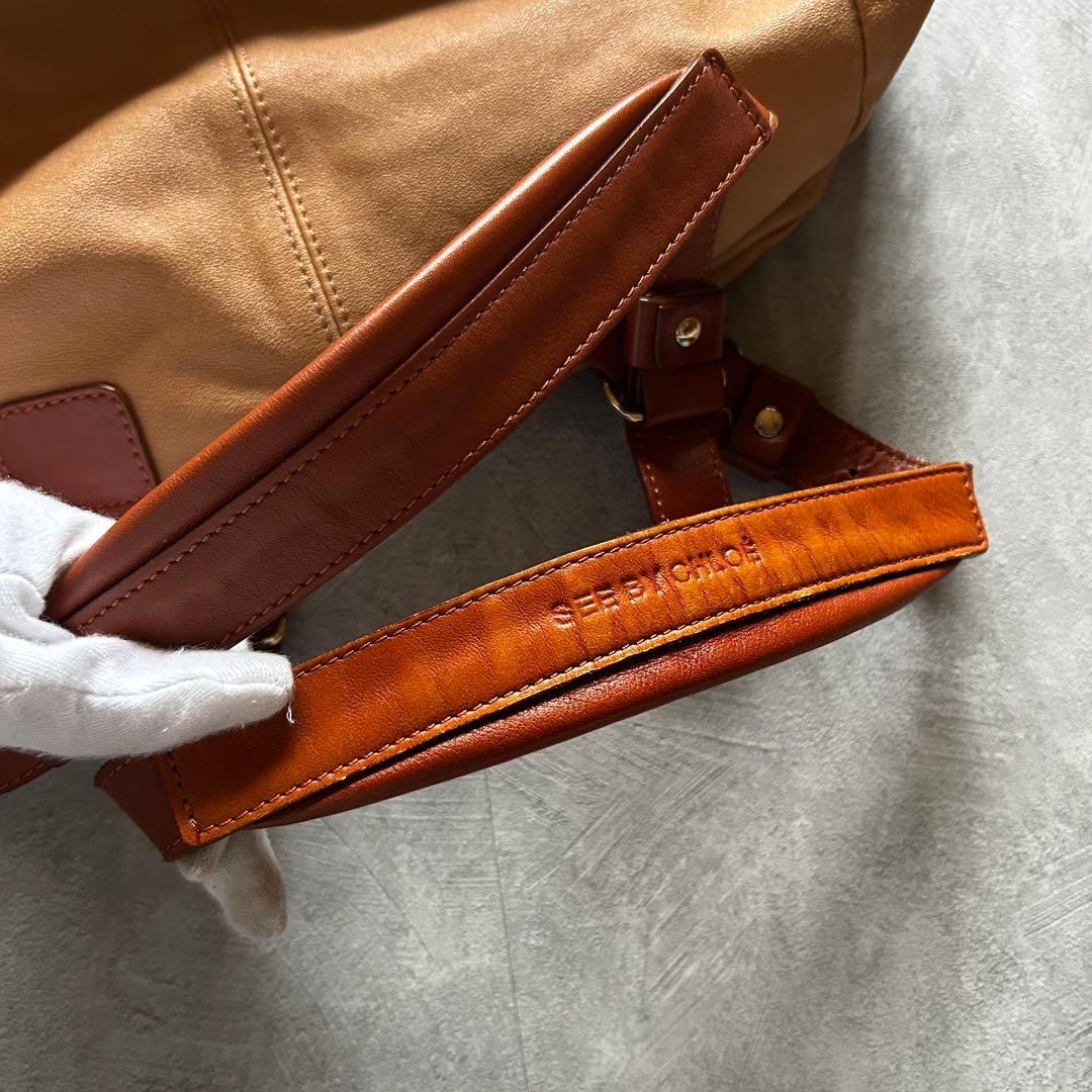 バッグ see by chloe grunge shoulder bag brown