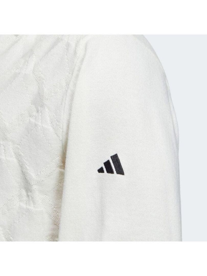 送料無料 新品 adidas GOLF アーガイル柄セーター ポロ 2XL WT