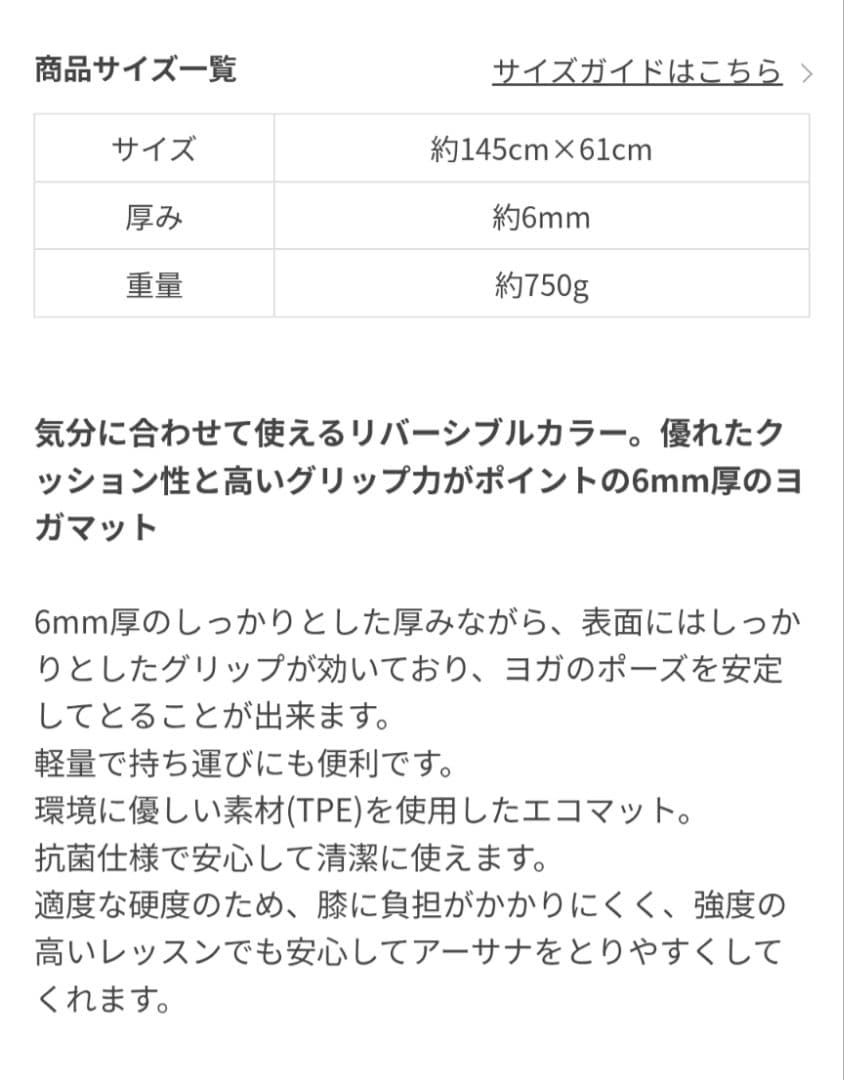 LAVA　SUKALA リバーシブルヨガマット6mm ケース付き　ほぼ未使用品！