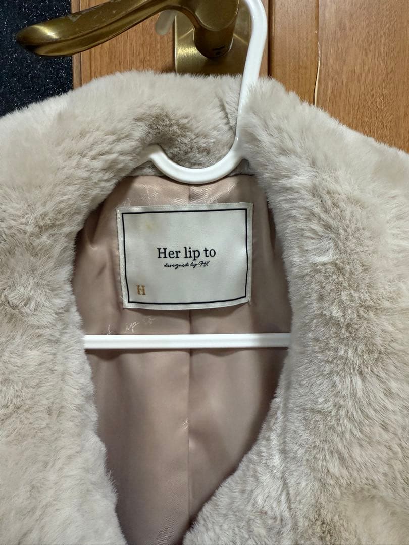 ジャケット・アウター Winter Love Faux Fur Coat cream