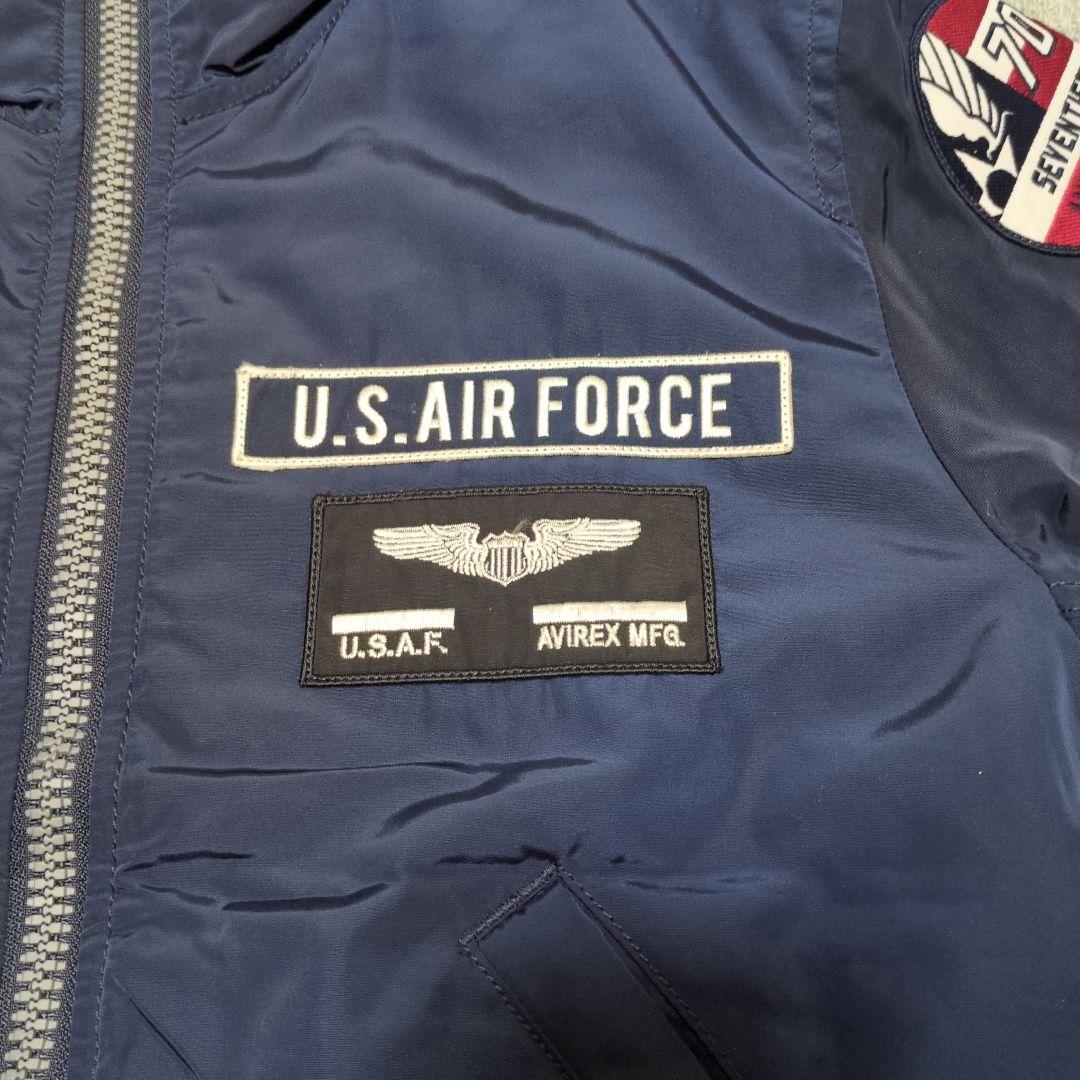 ✨希少モデル✨ アヴィレックス USAF 70周年記念 MA-1 ネイビー М
