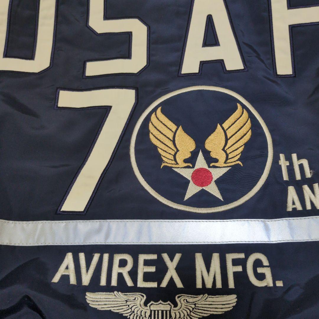 ✨希少モデル✨ アヴィレックス USAF 70周年記念 MA-1 ネイビー М
