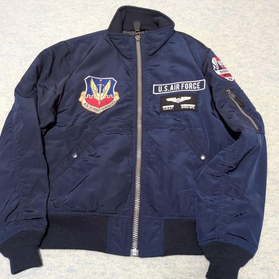 ✨希少モデル✨ アヴィレックス USAF 70周年記念 MA-1 ネイビー М