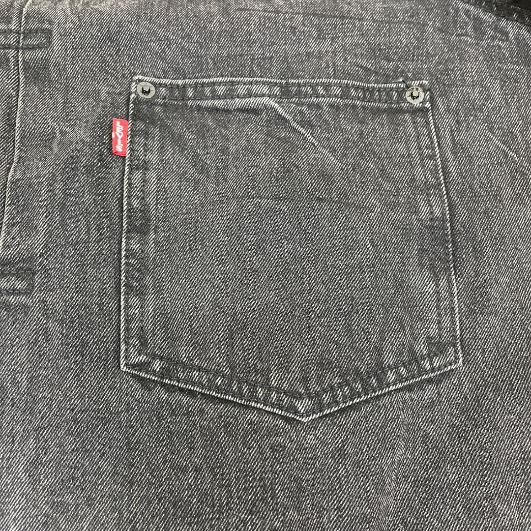 リーバイス✕エディフィス 別注タイプ１トラッカージャケット(ブラック/ＸＸＬ)