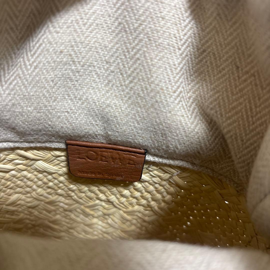 LOEWE アイボリー かごバッグ