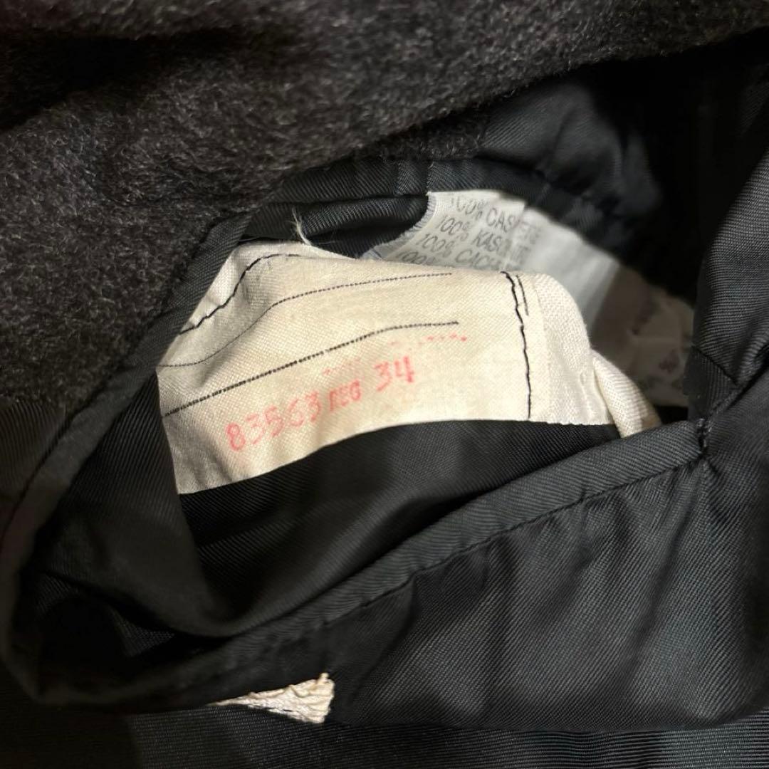 R*0様 アクアスキュータム ピュアカシミヤ　チェスターコート　チャコール　サイ