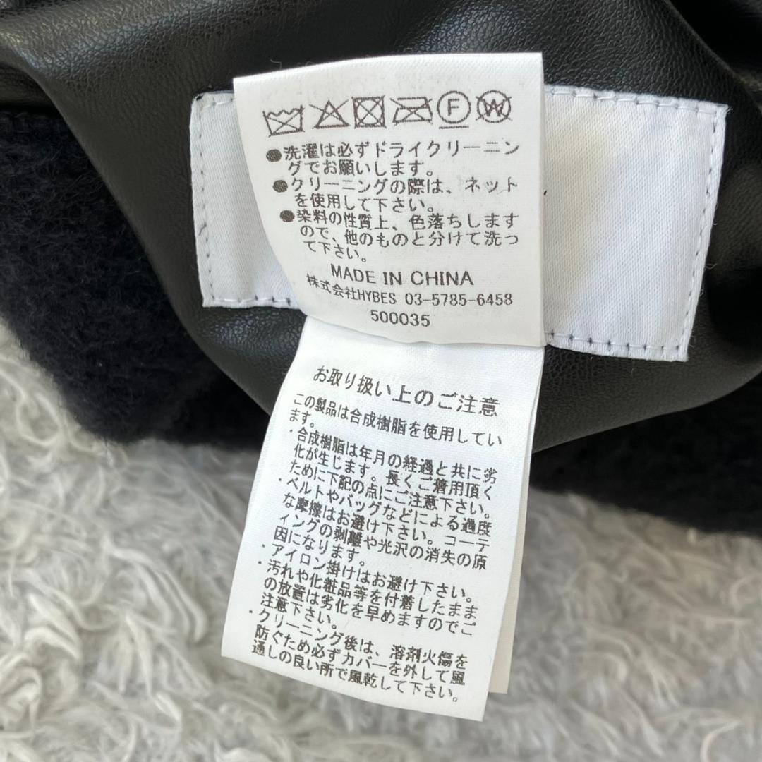 23AW✨未使用級✨エトレ リバーシブルボアブルゾン フェイクレザー ブラック