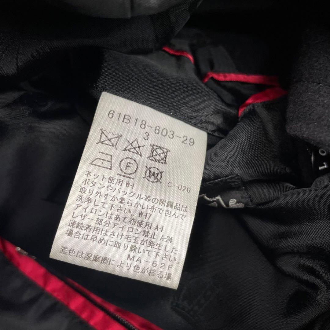 超極美品✨ラブレス✨ダブルチェスターコートロング丈✨L✨ナポレオン✨ロゴ柄✨総柄