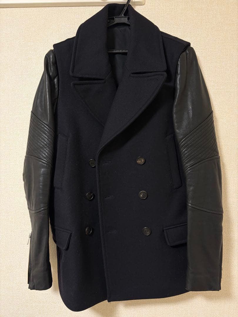 オールセインツ レザー イタリアンピーコート
