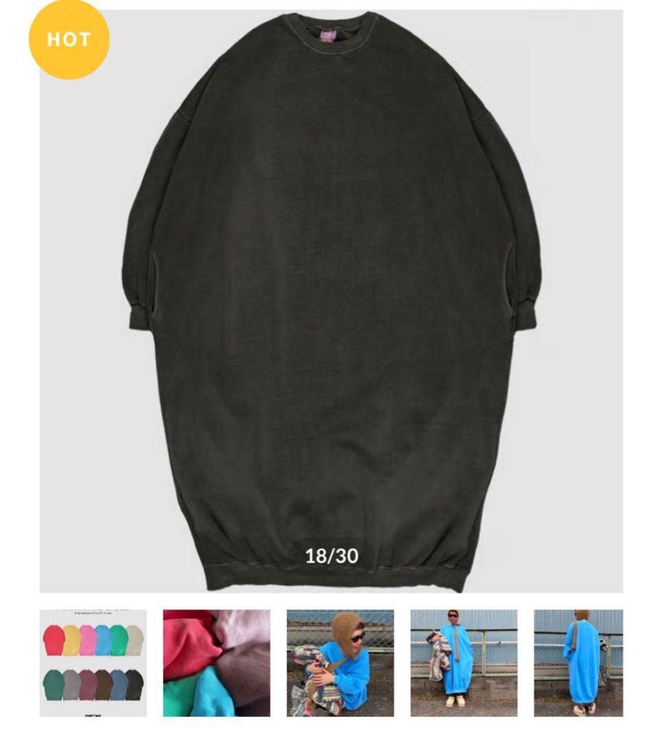 riru_select ピグメントスウェットワンピース