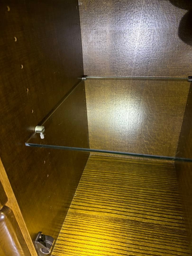 英国調 ステンドグラス キャビネット 三越ブルージュ風 アンティーク