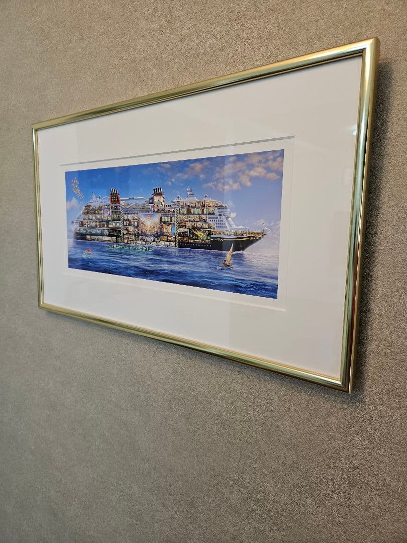 ディズニークルーズ船　Wish号の絵