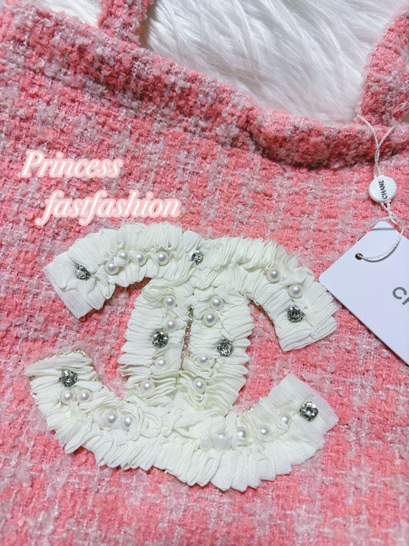 月*様 シャネル CHANEL ピンク ラメ ツイード トートバッグ