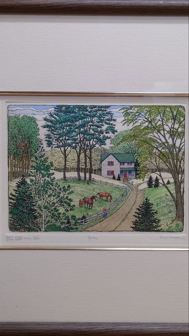 スーザン・ハント・ウォルコッツ　銅版画　JUNE