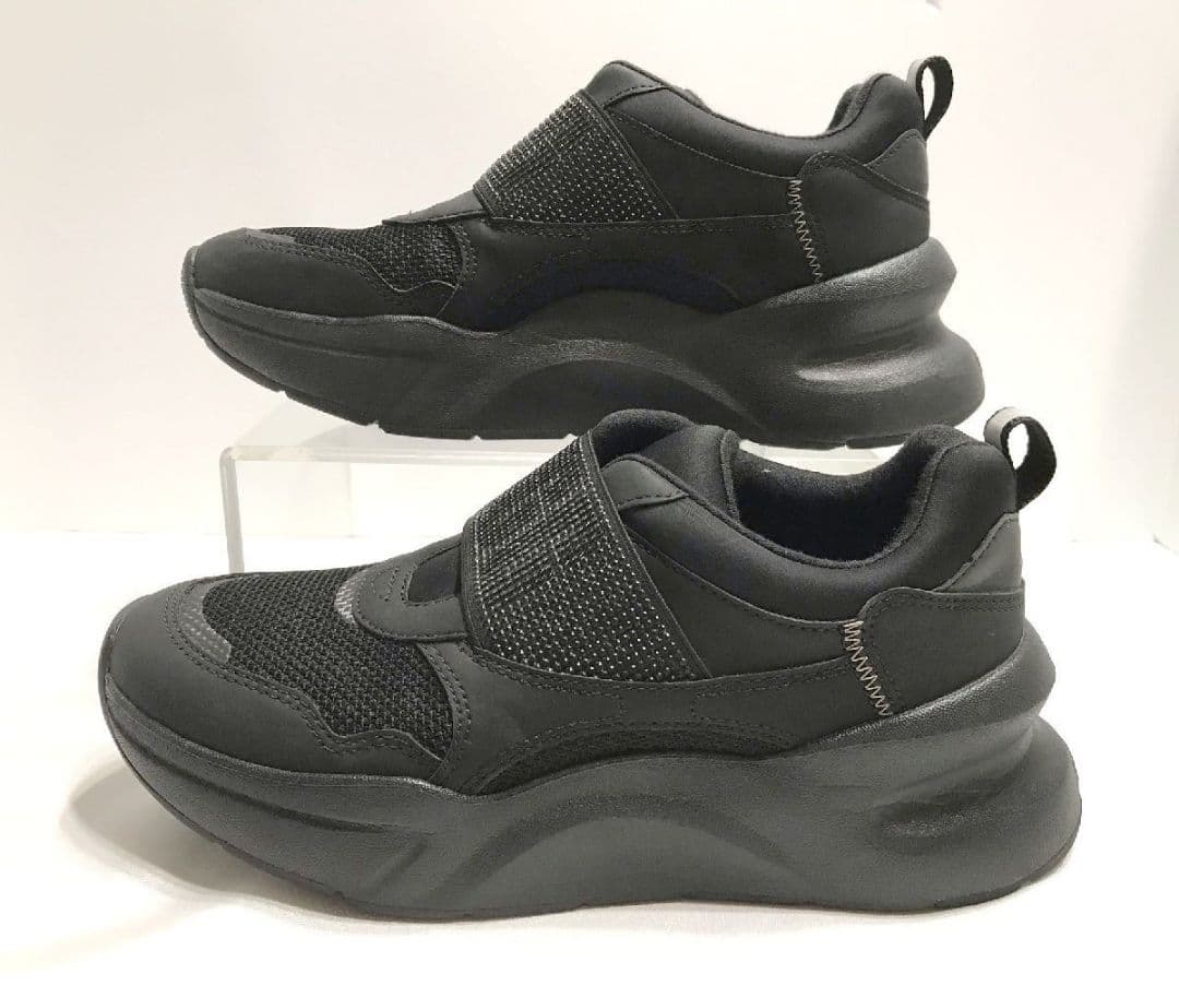 アグ UGG スニーカー 厚底LA Flex1 フレックス 23cm US6黒系