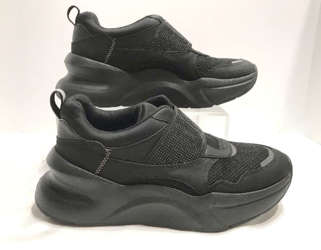 アグ UGG スニーカー 厚底LA Flex1 フレックス 23cm US6黒系